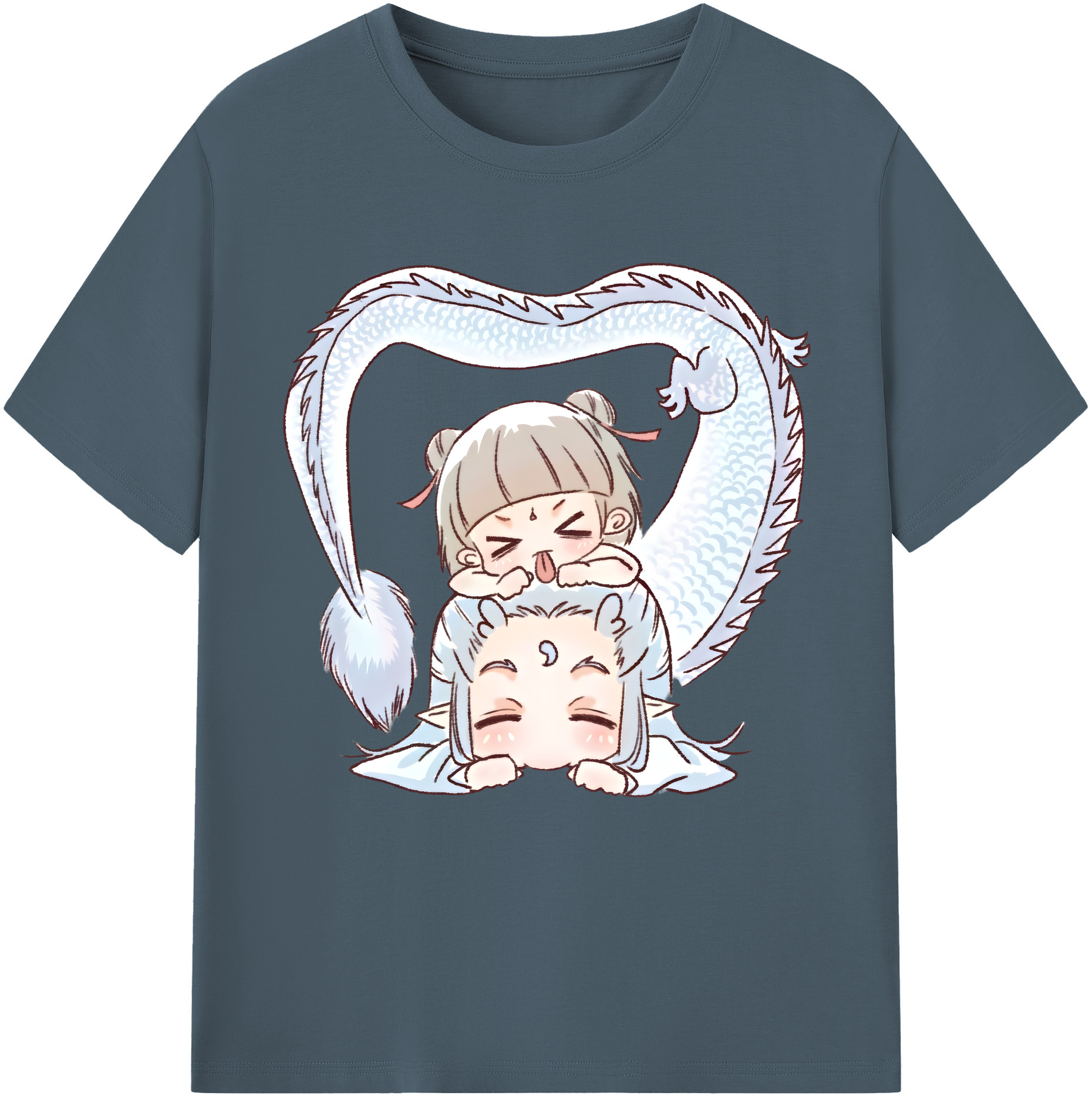 （画像用） Ne Zha 2 ナタ 魔童の大暴れ 綿100％半袖Tシャツ（フロントプリント）